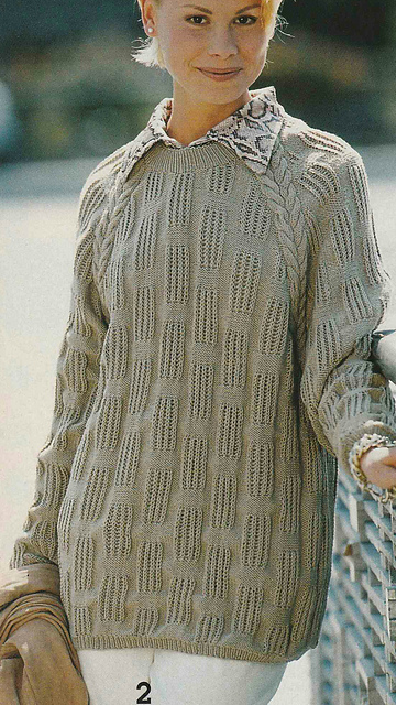# 02 Light Brown Raglan Sweater