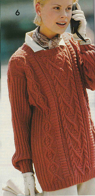 # 06 Patterned Sweater in Rust