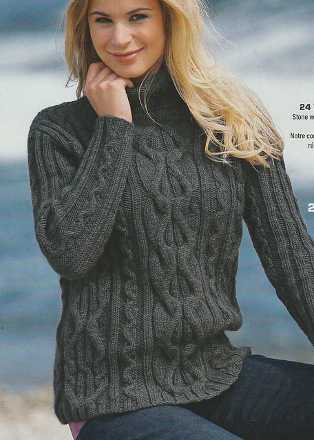 # 24 Pull anthracite torsadé