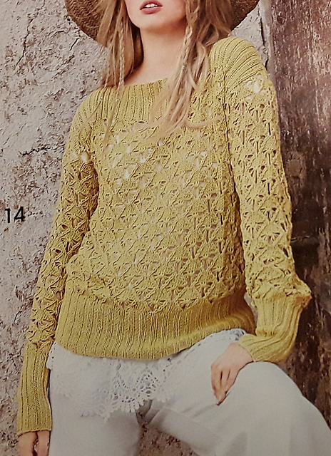 # 14 Pull avec encolure bateau