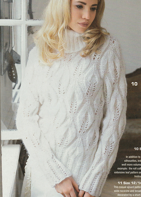 # 10 Mohair Sweater with Roll Collar