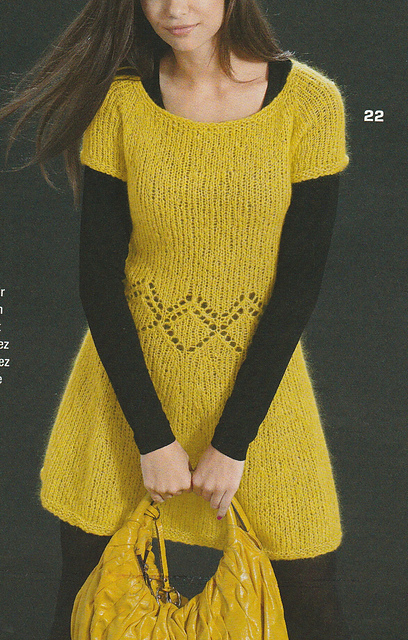 # 22 Robe mohair jaune