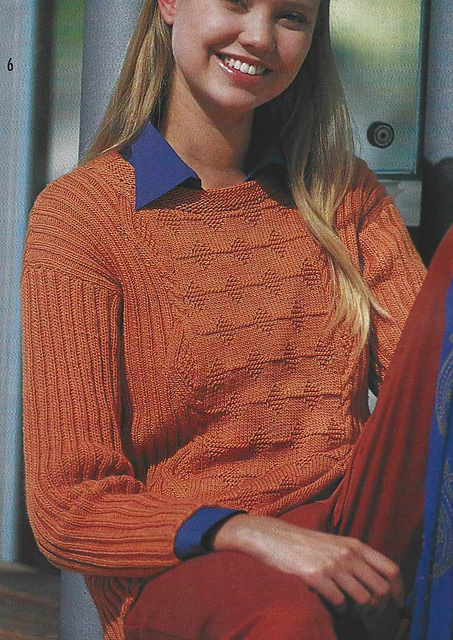 # 06 Patterned Sweater in Terracotta