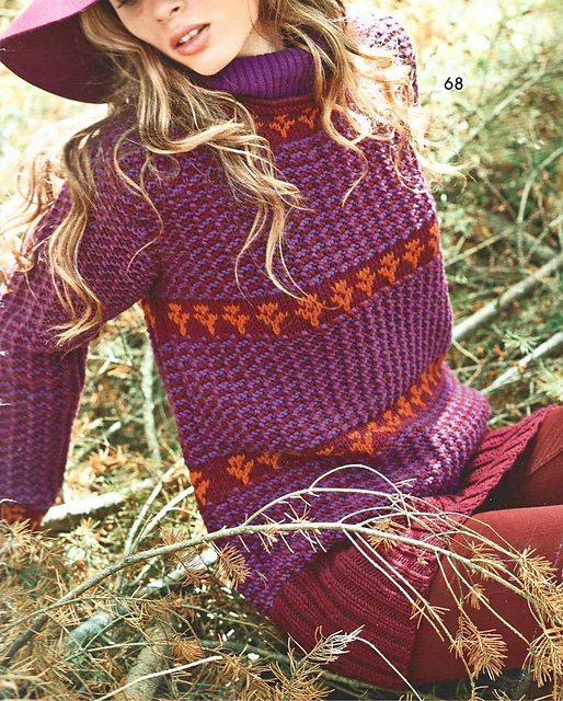 # 68 Pull avec rayures jacquard