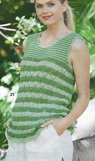 # 21 Haut tons verts