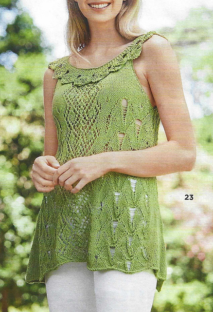 # 23 Pull tunique vert