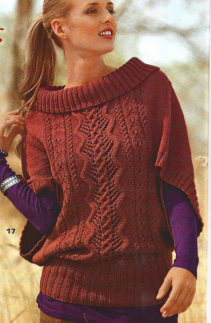 # 17 Poncho rouille