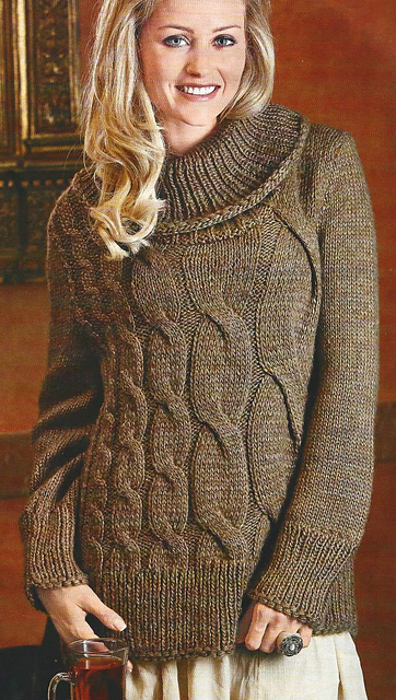 # 11 Pull en motif torsadé