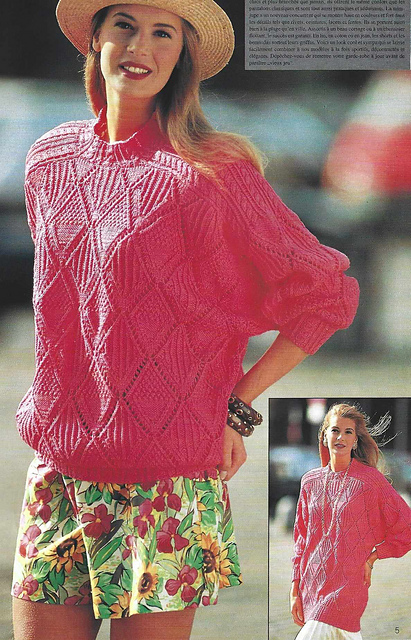 # 04/05 Pull et maxi-pull en rose