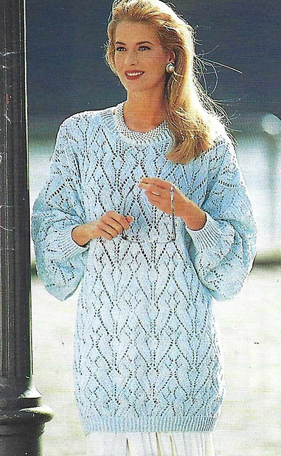 # 36 Maxi-pull bleu pâle