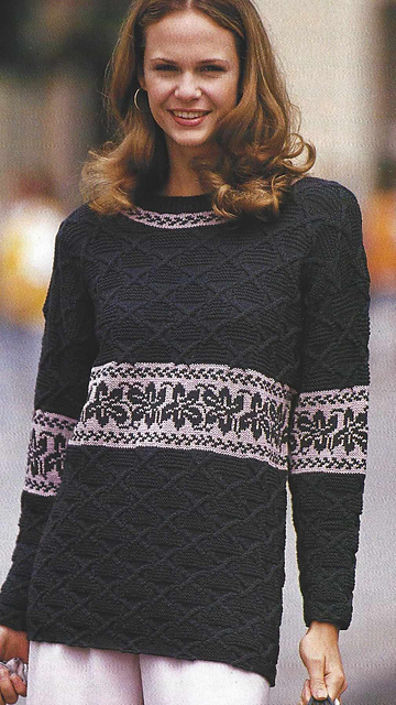 # 05 Pull anthracite et vieux rose