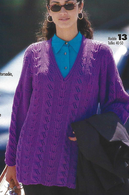 # 13 Pull mauve