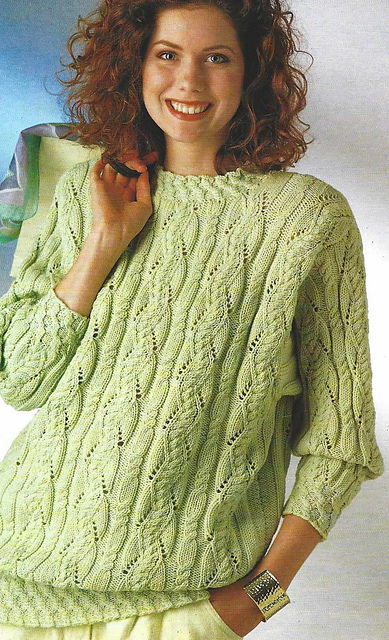# 04 Maxi-pull avec motif torsades