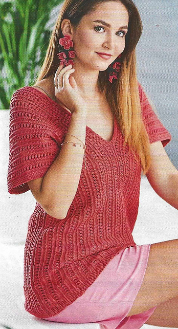 # 03 Pull sans manches bandes ajour