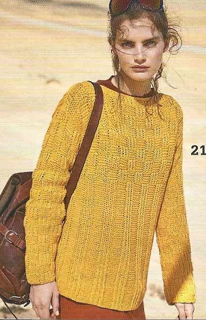 # 21 Pull en motif de côtes anglaises
