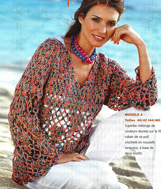 # 04 Pull mêlé multicolore