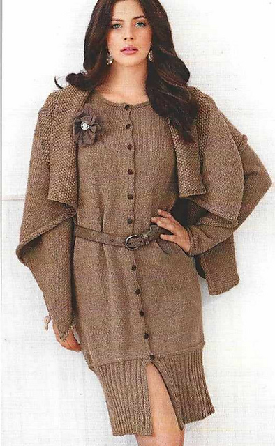 # 39/40 Robe et cardigan à pointes