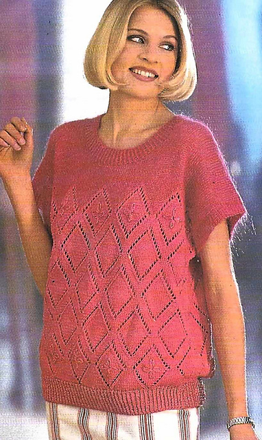 # 13 Pull avec motif losanges