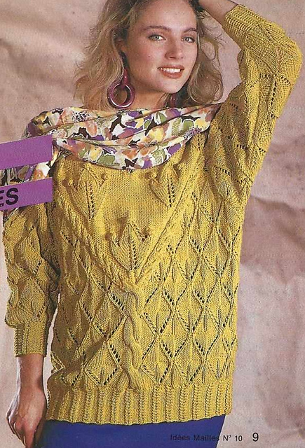 # 08 Pull torsadé et ajouré