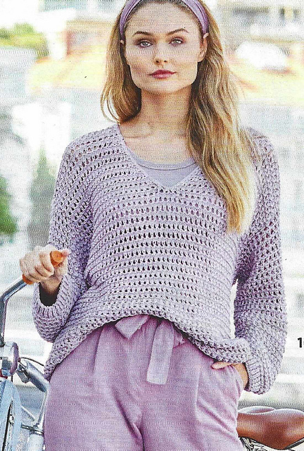 # 16 Pull encolure en V