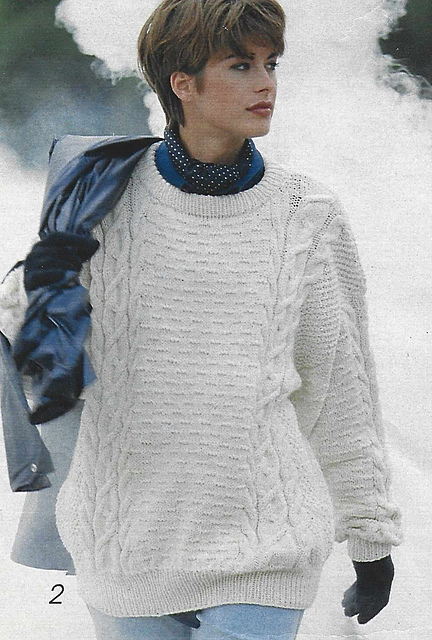 # 02 Pull avec bandes de motifs