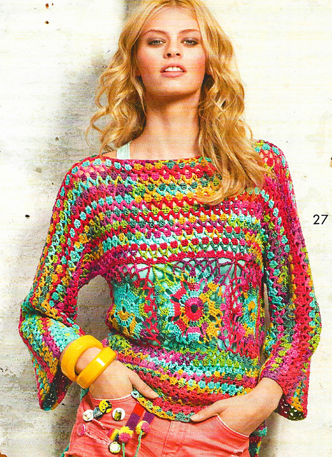 # 27 Pull multicolore
