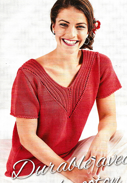 # 02 Pull manches courtes encolure en V