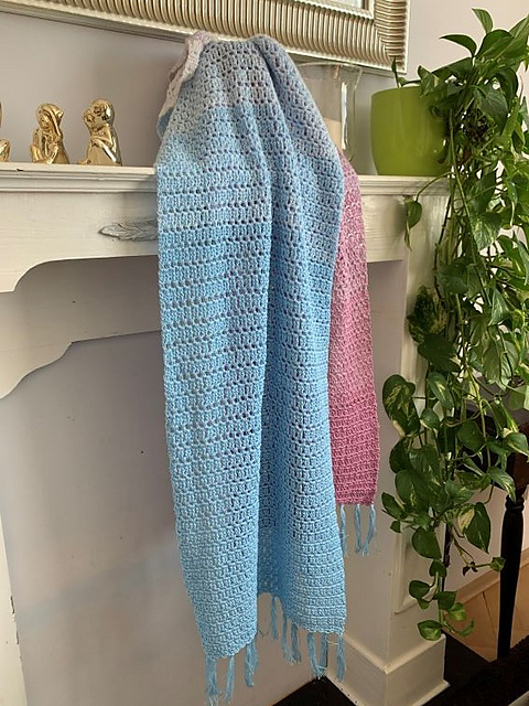 Blue-pink Scarf