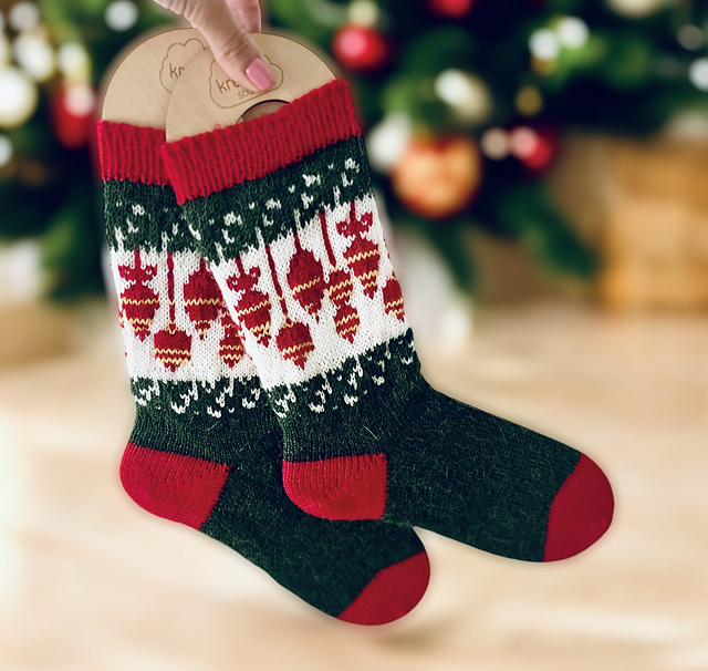 Christmas Is All Around Socks