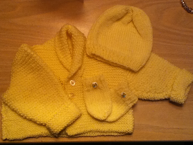 Jacket, Hat, Booties and Blanket