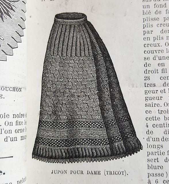 Jupon tricoté (1880)