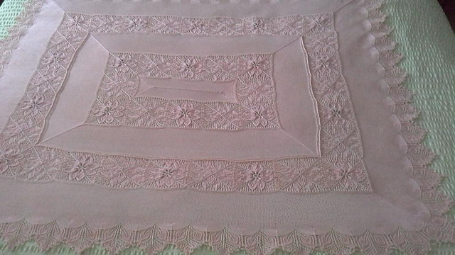 Rechteckige Decke "Christrose"