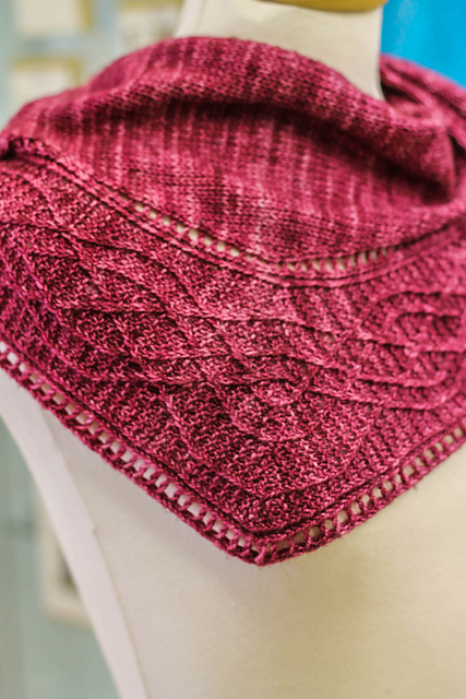 lucy hague celtic cable shawls