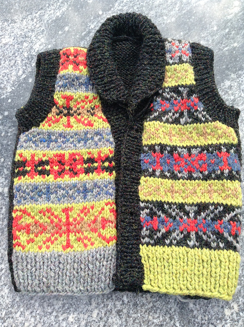 p 40 Geometric pattern vest