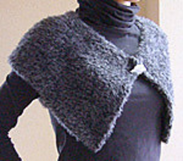 Loop yarn shrug