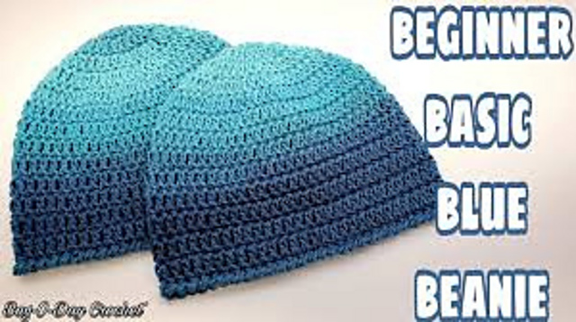 Beginner Basic Blue Beanie