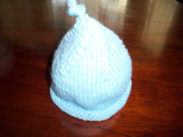Top Knot Newborn Cap