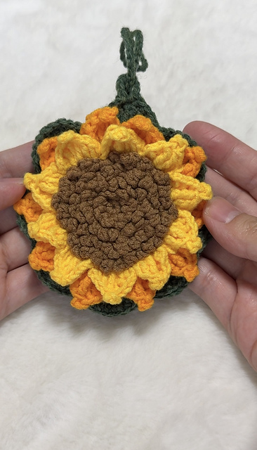 Sunflower Bag Charm