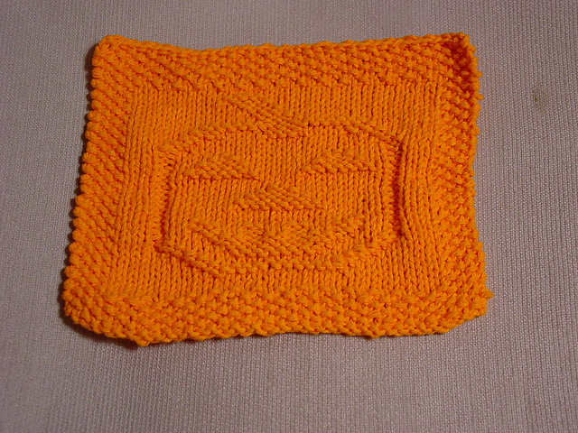 Pumpkin washcloth