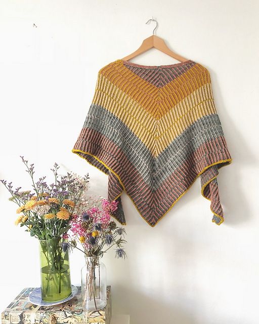 Easy stripes shawl