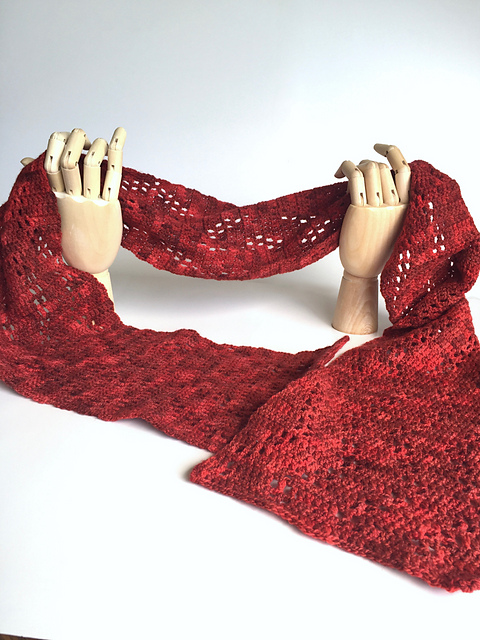 Ravelry: Azula scarf pattern by Level Up Nerd Apparel