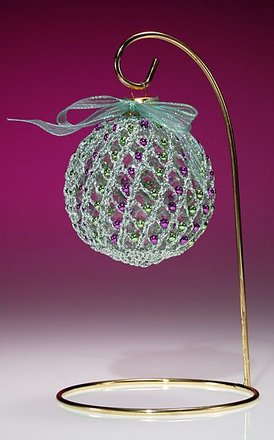 Lacy Beaded Ornament H-101