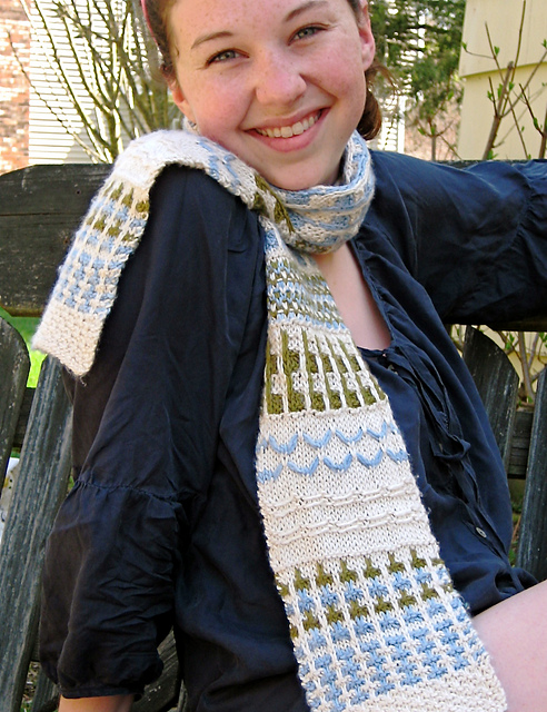 Fun & Easy Slip-Stitch Sampler Scarf