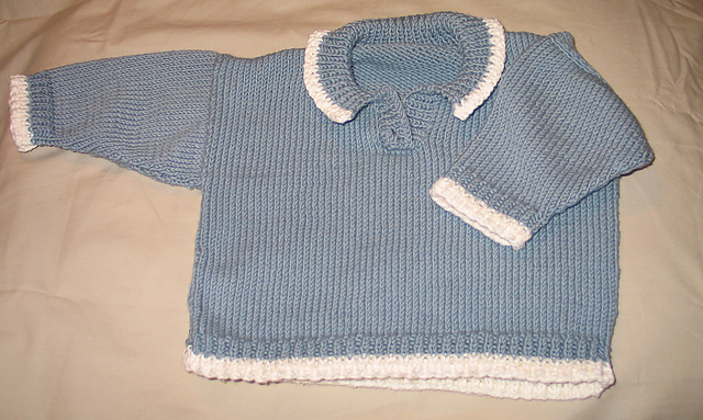 Simple Top with Contrast Stripes