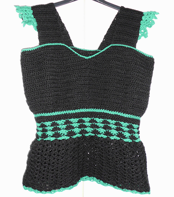 Black and Green Top