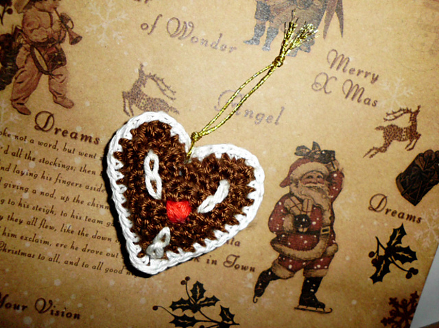 Gingerbread Heart Gift Tag