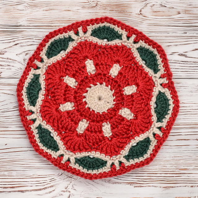 Christmas Coaster Scarlet Bloom
