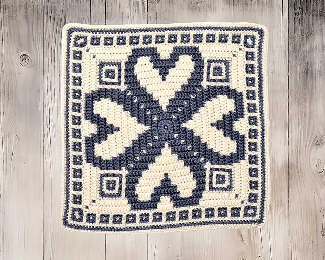 Mosaic Square Hearts