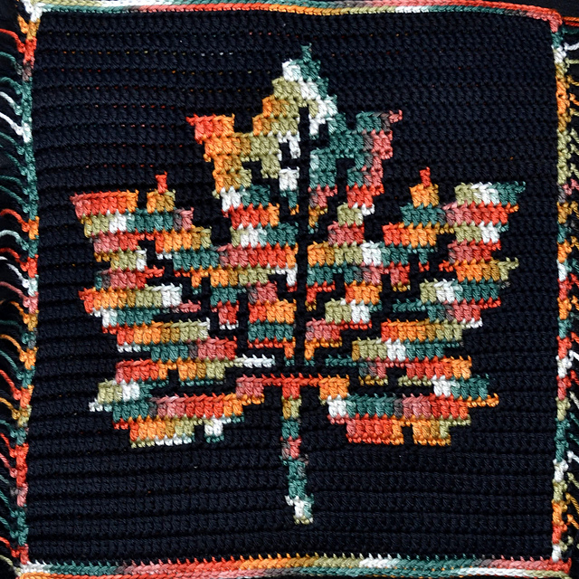 Mosaic Autumn Leaf