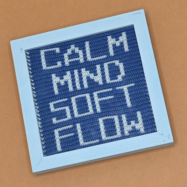 Mosaic Text Calm Mind